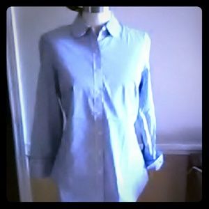 Banana Republic pin stripe blouse.